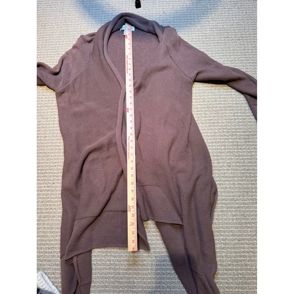 Bloomingdale's‎ Open Front Cardigan Taupe Drape Coatigan Womens XL